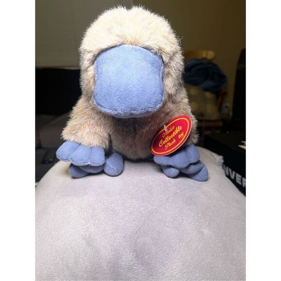 New Anico International Soft Blue Eyes 10” Platypus Plush Stuffed Animal - Picture 15 of 16